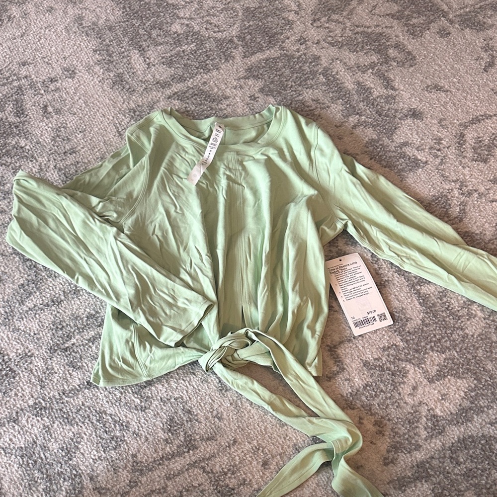 Lululemon Athletica Mint Long Sleeve Top